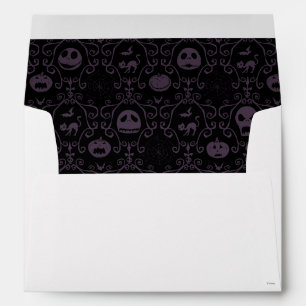 Enveloppe Élégant Disney Jack Skellington Halloween Filigree