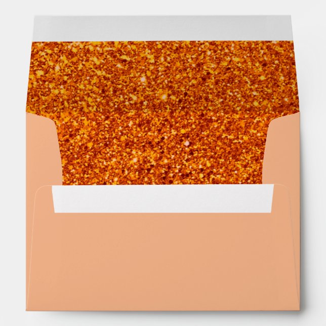 Enveloppe Elégant Faux Parties scintillant Gold tendance (Dos (Bas))