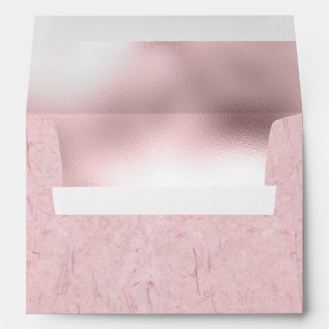 Enveloppe Élégant Faux Rose tendance (Dos (Bas))