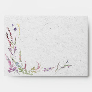 Enveloppe Élégant Fleur sauvage moderne Mariage papier