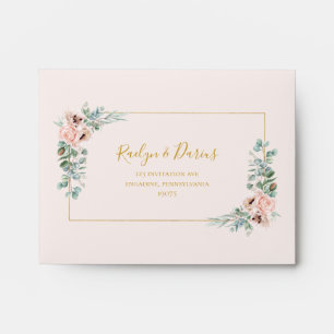 Enveloppe Élégant flou Pastel Auto-Adressé RSVP