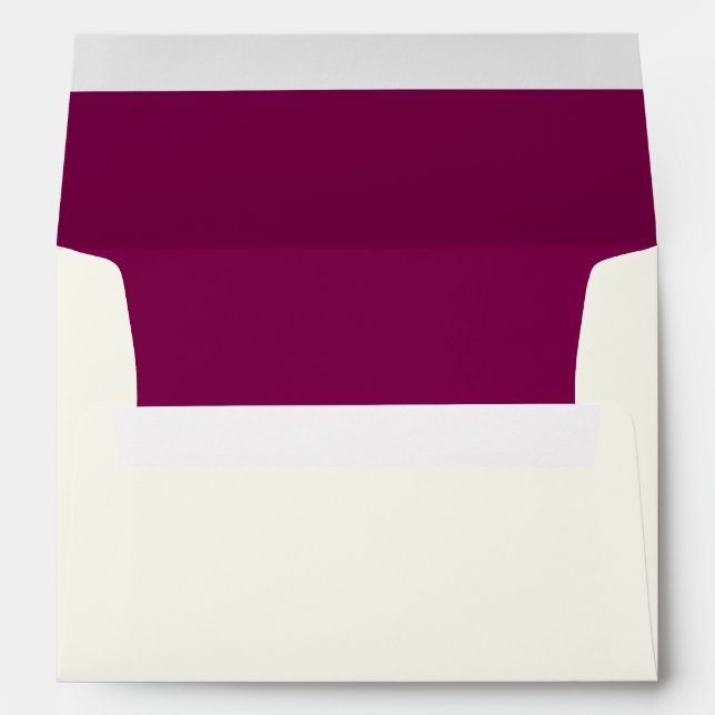 Enveloppe Elegant French Horn Christmas Purple Inside (Dos (Bas))