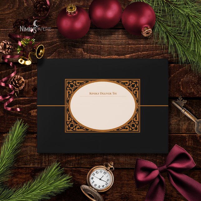 Enveloppe Elegant Gothic Return Address Envelope (Créateur téléchargé)