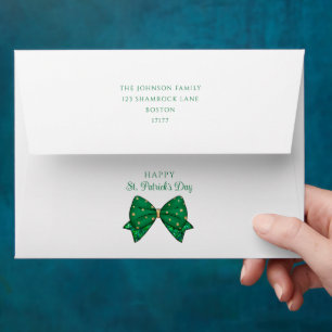 Enveloppe Elégant Joyeux Saint Patrick's Day