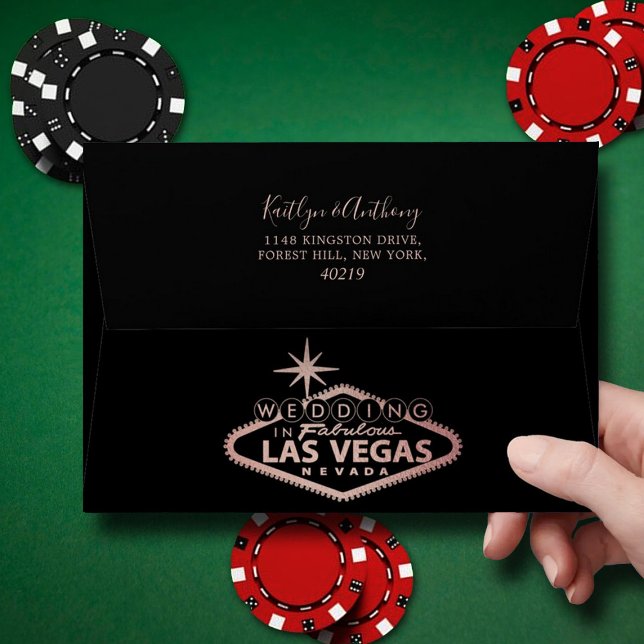 Enveloppe Elégant Las Vegas Destination Mariage (Créateur téléchargé)
