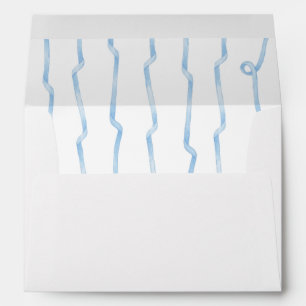 Enveloppe Elegant Light Blue Adresse de retour