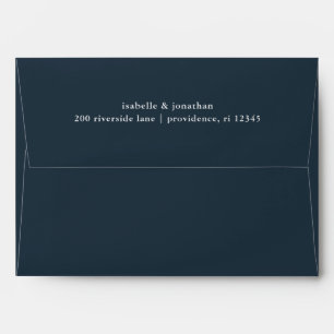 Enveloppe Élégant Mariage bleu