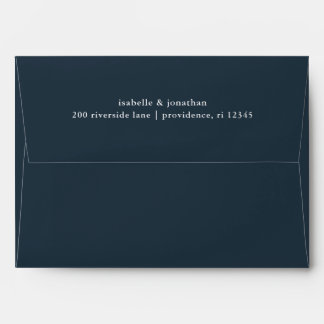 Enveloppe Élégant Mariage bleu