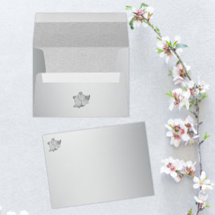 Enveloppe Elégant mariage cloches Mariage argent