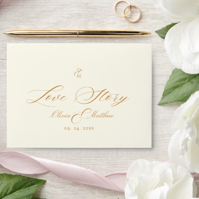 Enveloppe Élégant Mariage de script Boho (Wedding)