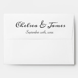 Enveloppe Élégant Mariage photo de calligraphie