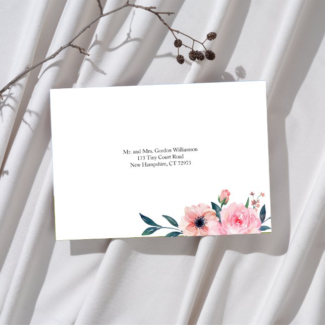 Enveloppe Élégant Mariage rose (Créateur téléchargé)