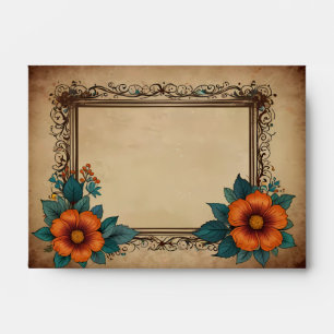 Enveloppe Élégant Mariage Vintage