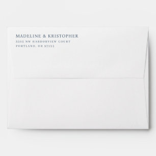 Enveloppe Élégant Minimaliste Noir