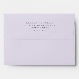 Enveloppe Élégant Minimaliste Typographique Blanc