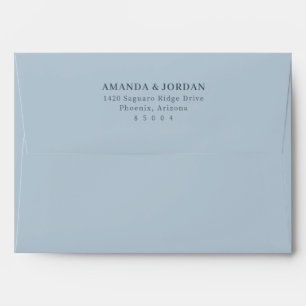 Enveloppe Élégant Minimaliste Typographique Gris