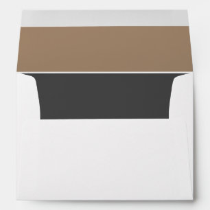 Enveloppe Élégant moderne gris foncé beige retour Adresse