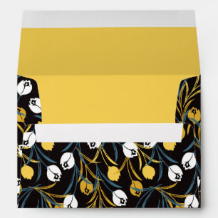 Enveloppe Élégant motif floral de Tulipe