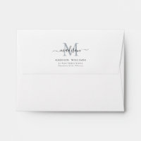 Élégant Nom de script élégant Adresse de retour si
