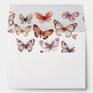 Enveloppe Élégant papillons Fête des mariées bébé PERSONNALI