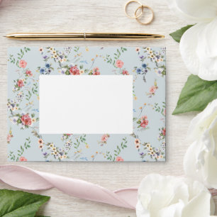 Enveloppe Elégant Pastel Aquarelle Boho Floral