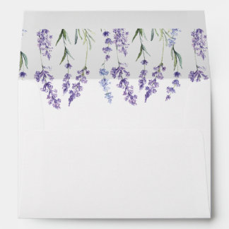 Enveloppe Élégant, Pays Lavender Mariage