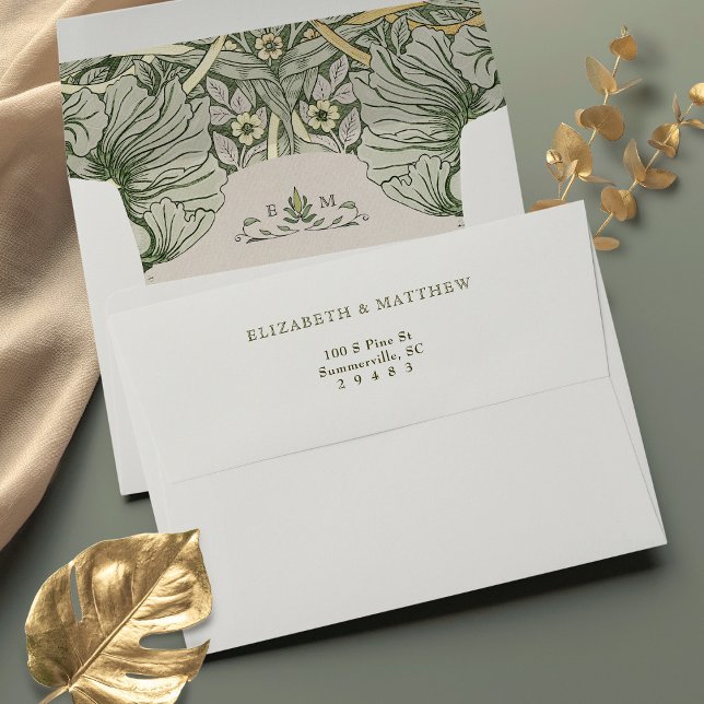 Enveloppe Élégant Pimpernel intemporel William Morris (Créateur téléchargé)
