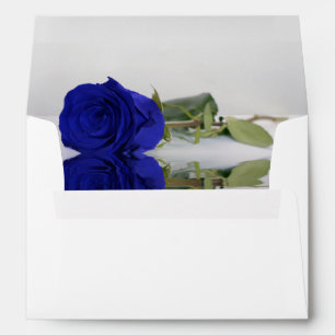 Enveloppe Élégant reflet Vivid Royal Blue Rose Mariage
