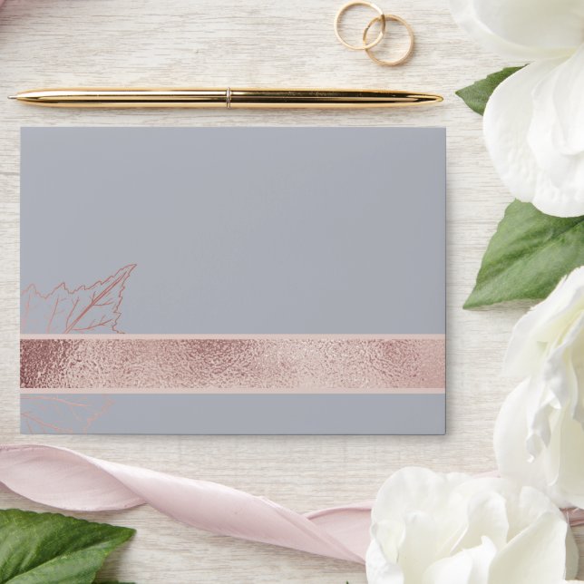 Enveloppe Élégant Rose de Matt Classic Gold Feuille Mariage (Wedding)