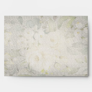 Enveloppe Elégant Rustique Floral Aquarelle Vintage Mariage
