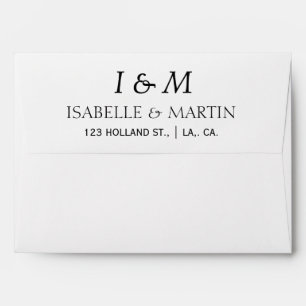 Enveloppe Élégant Script simple Mariage moderne