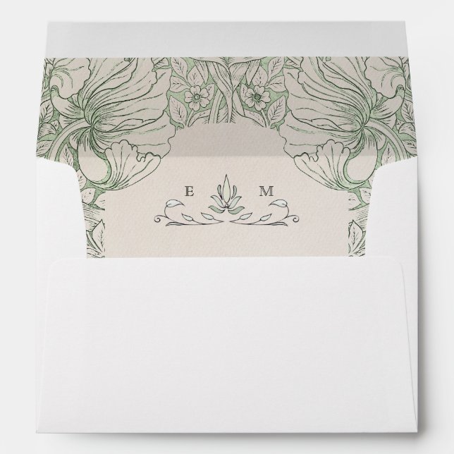 Enveloppe Elegant Timeless Pimpernel William Morris (Dos (Bas))