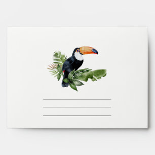 Enveloppe Elégant Tropical Rainforest Toucan Fauna Adresse