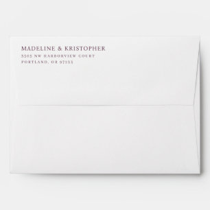Enveloppe Élégant Typographie Minimaliste Marron