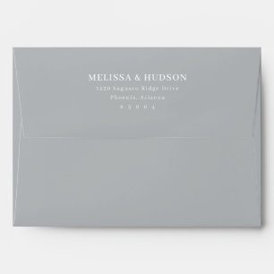 Enveloppe Élégant Typographie Noire