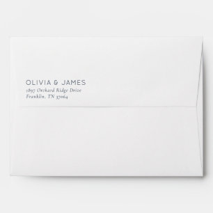 Enveloppe Élégant Typographique Minimaliste Blanc Cassé