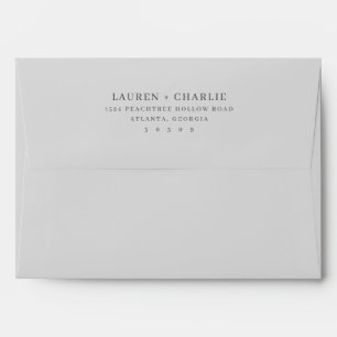 Enveloppe Élégant Typographique Noir