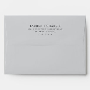 Enveloppe Élégant Typographique Noir