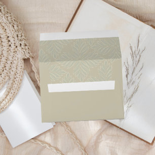 Enveloppe Élégant vert olive moderne minimaliste