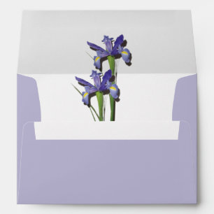 Enveloppe Élégant violet Iris 5x7 Faire-part de mariage