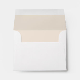 Enveloppe élégante à adresse de retour couleur pêc