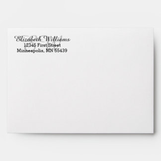 Enveloppe Élégante adresse de retour personnalisée A7 Envelo