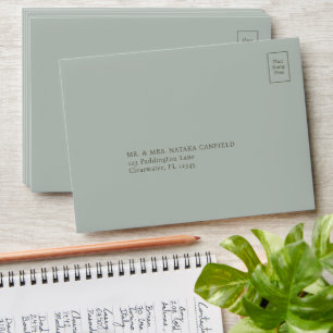 Enveloppe élégante de Faire-part de mariage de tou