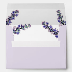 Enveloppe élégante de Mariage Lavender