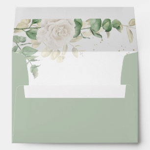 Enveloppe Élégante flore moderne de verdure