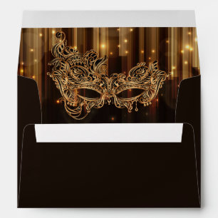 Enveloppe Elégante Masquerade Quinceañera 15e anniversaire