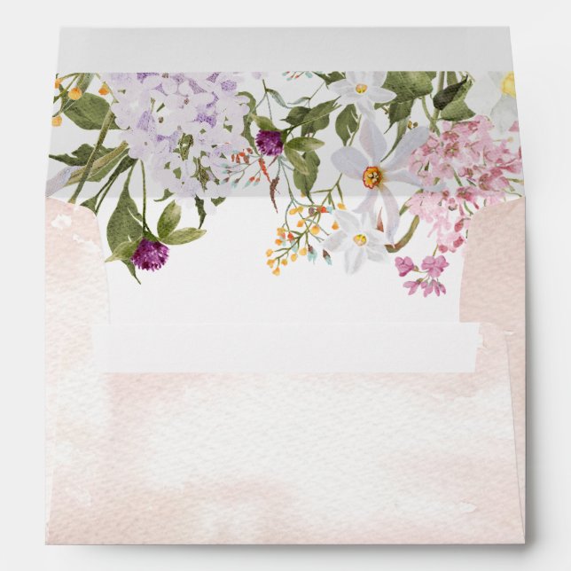 Enveloppe élégante Meadow Fleur sauvage (Dos (Bas))