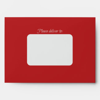 Enveloppe élégante moderne rouge foncé