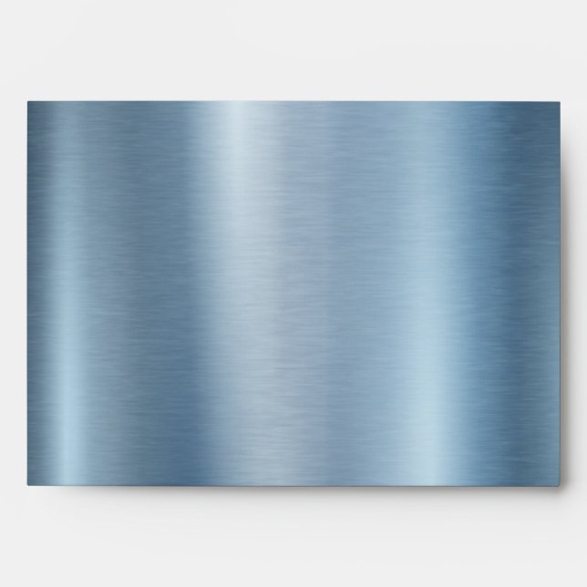 Enveloppe Elégante perle bleue (Devant)