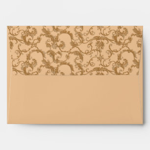 Enveloppe élégante Rose Gold Filigree
